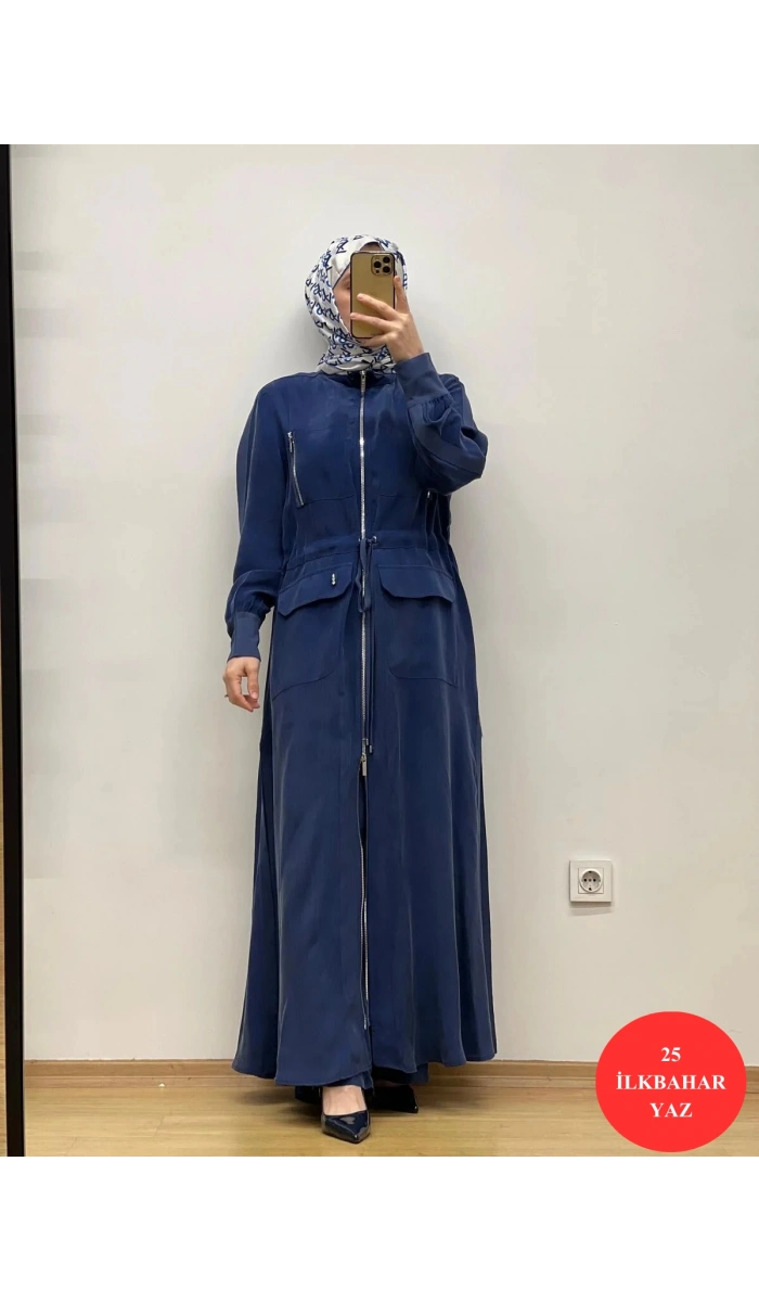 MissDalida Beli Büzgülü Cupro Ferace T25Y-8013