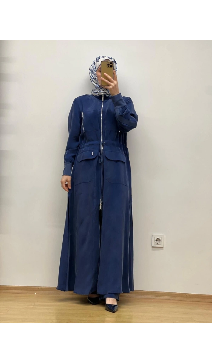 MissDalida Beli Büzgülü Cupro Ferace T25Y-8013