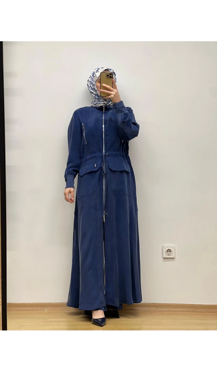 MissDalida Beli Büzgülü Cupro Ferace T25Y-8013
