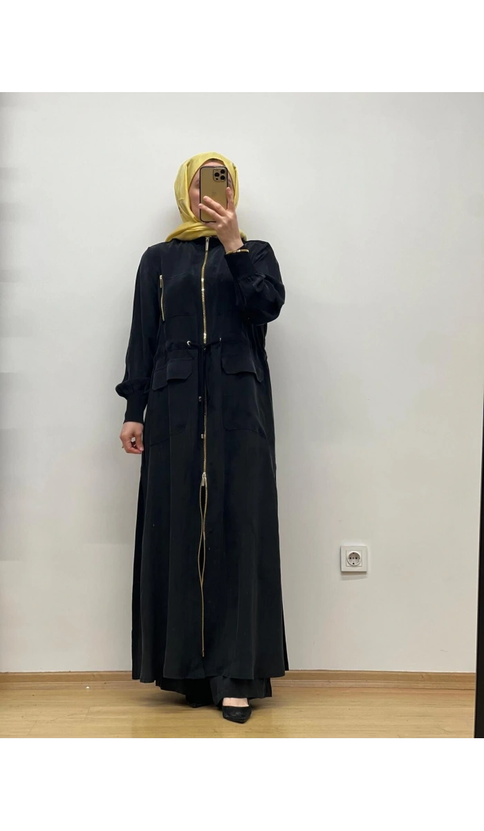 MissDalida Beli Büzgülü Cupro Ferace T25Y-8013
