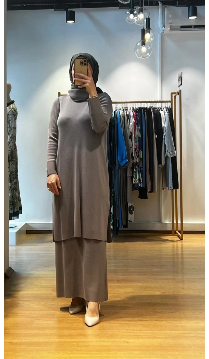MissDalida Boğazlı Yaka Uzun Elbise T25K-4004