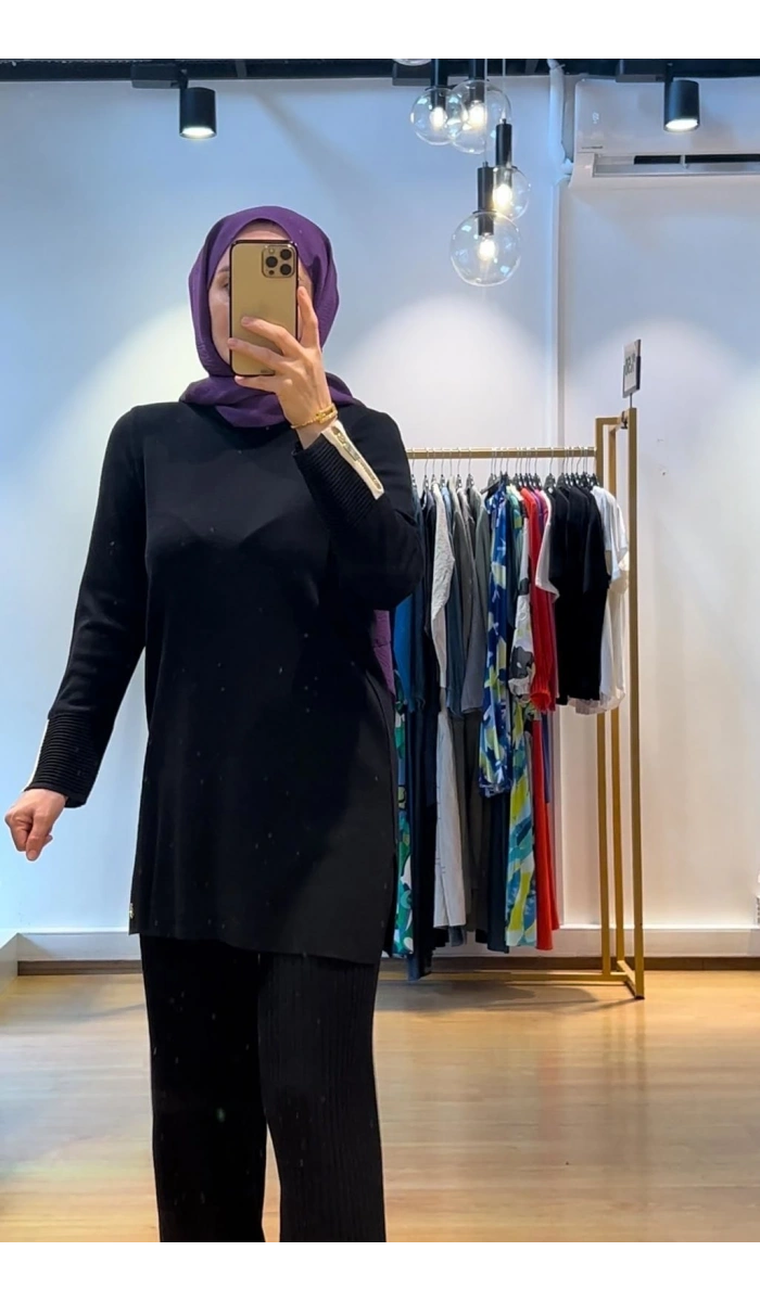 MissDalida Bol Paça Triko Pantolon T25K-7001