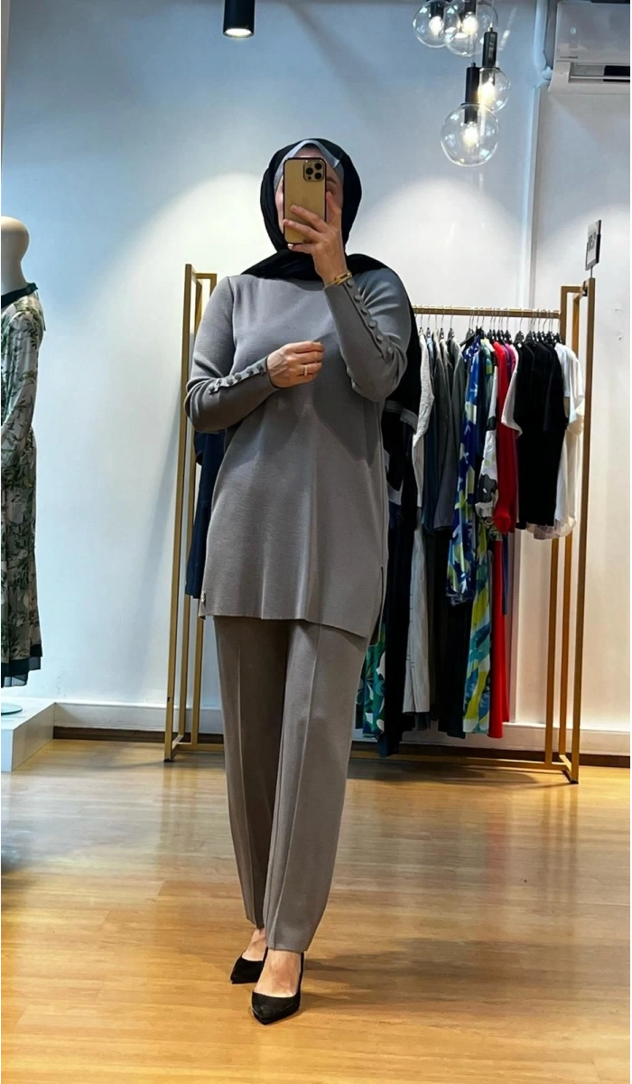 MissDalida Dar Paça Triko Pantolon T25K-7000