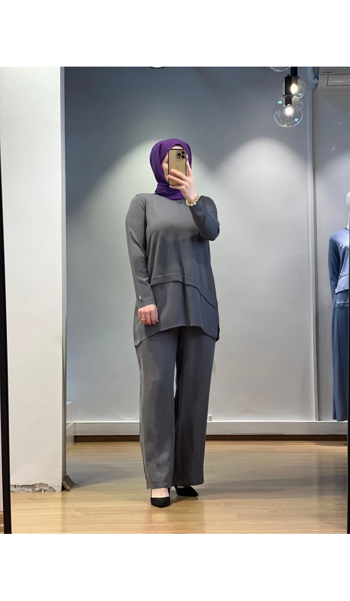 MissDalida Etek Ucu Cupro ASM. Kesim Triko Tunik 25Y-6009