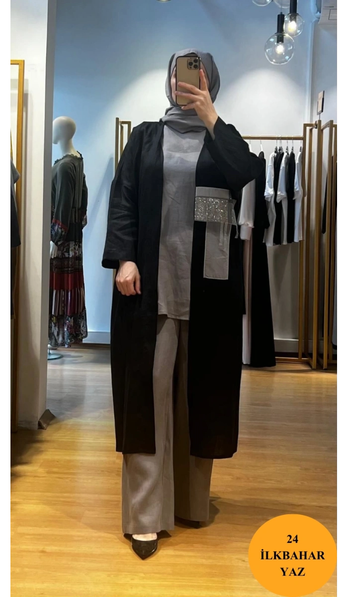 MissDalida Kolsuz Keten Tunik T24Y-6008