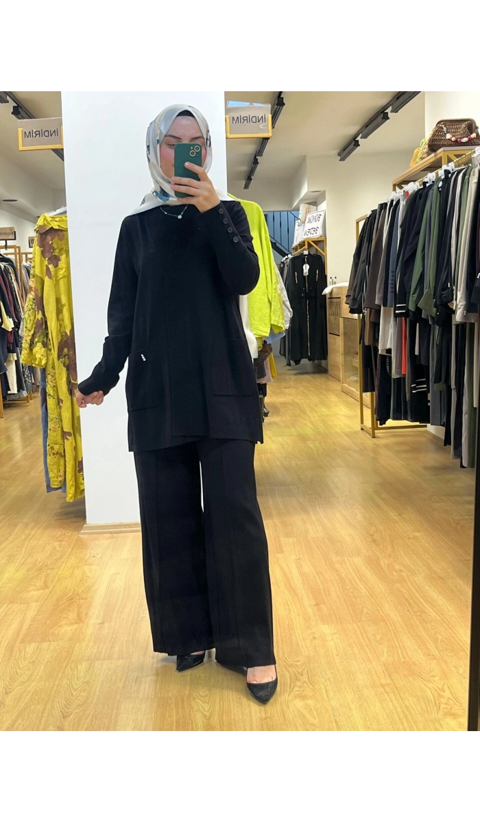 MissDalida Touch Me Düz Renk Triko Hırka T25PF-9201