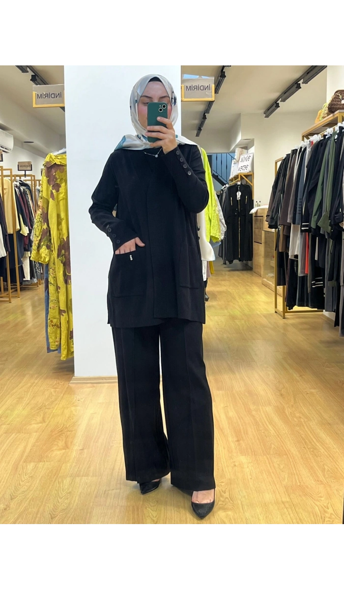 MissDalida Touch Me Düz Renk Triko Hırka T25PF-9201