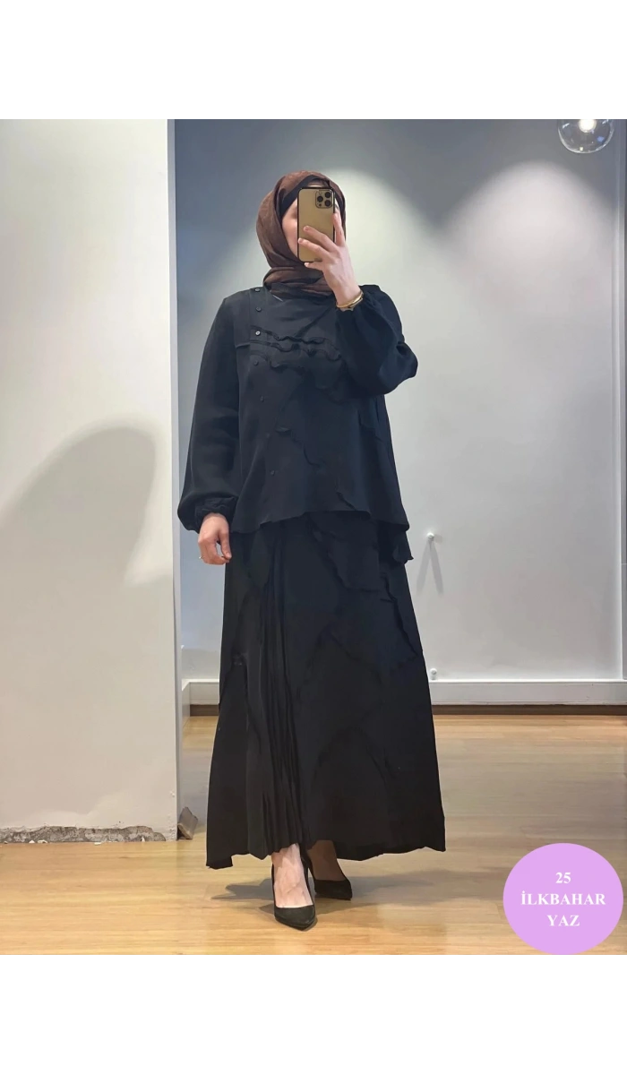 MissWhence Etek Takım Cupro/Keten 25Y-37305