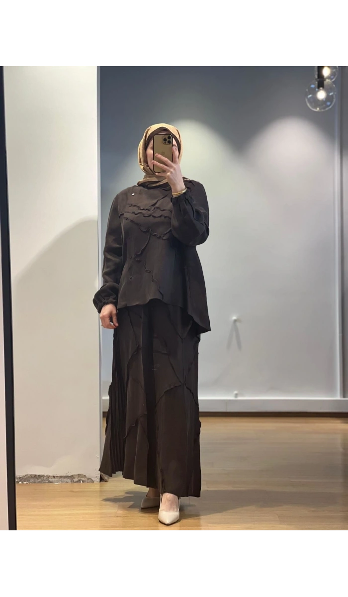 MissWhence Etek Takım Cupro/Keten 25Y-37305