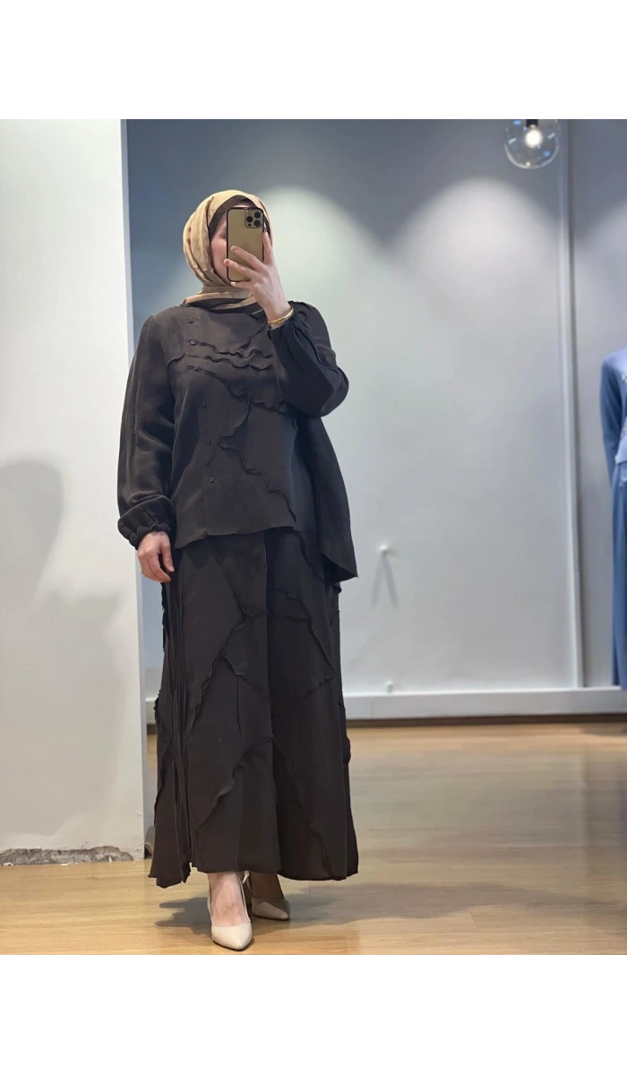 MissWhence Etek Takım Cupro/Keten 25Y-37305