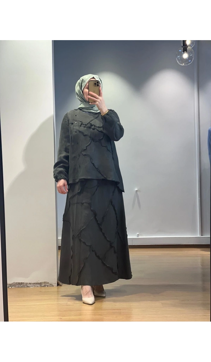 MissWhence Etek Takım Cupro/Keten 25Y-37305