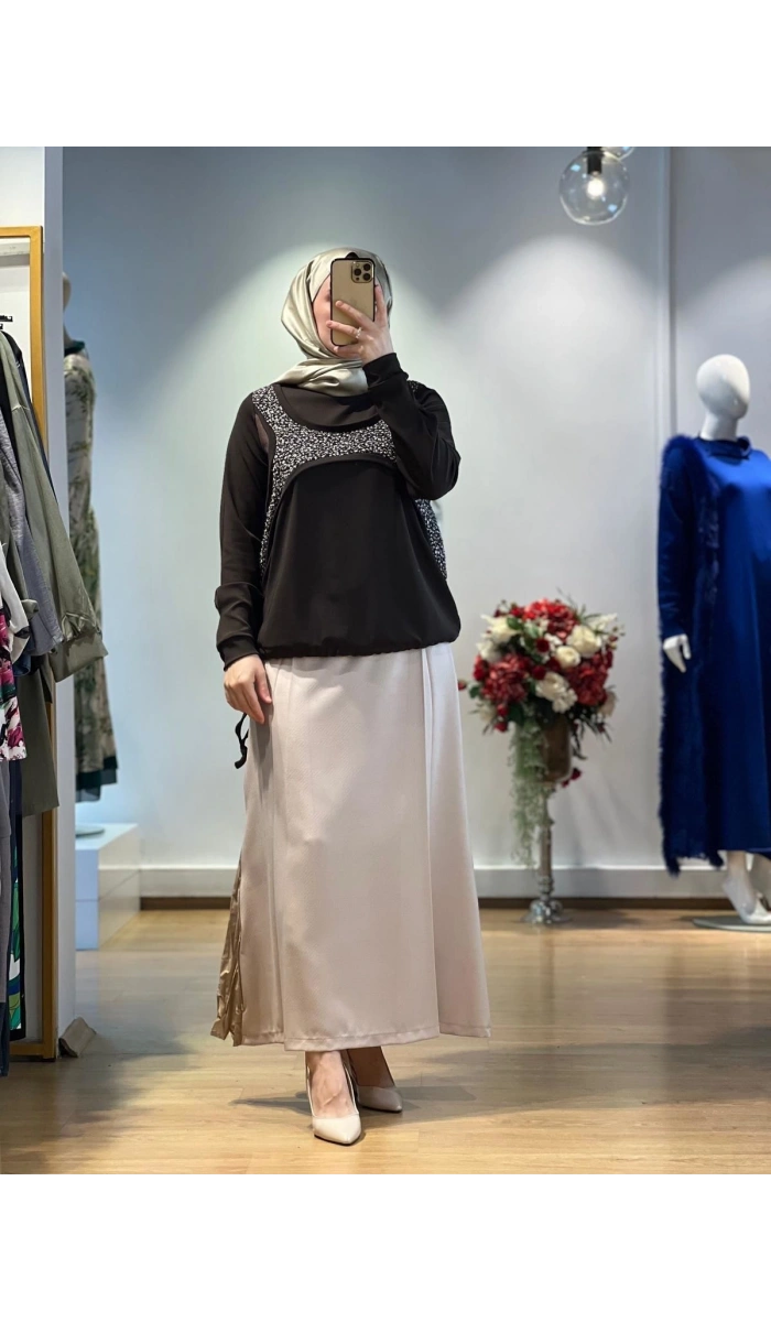 MissWhence Fermuar Detaylı Etek 25K-36904