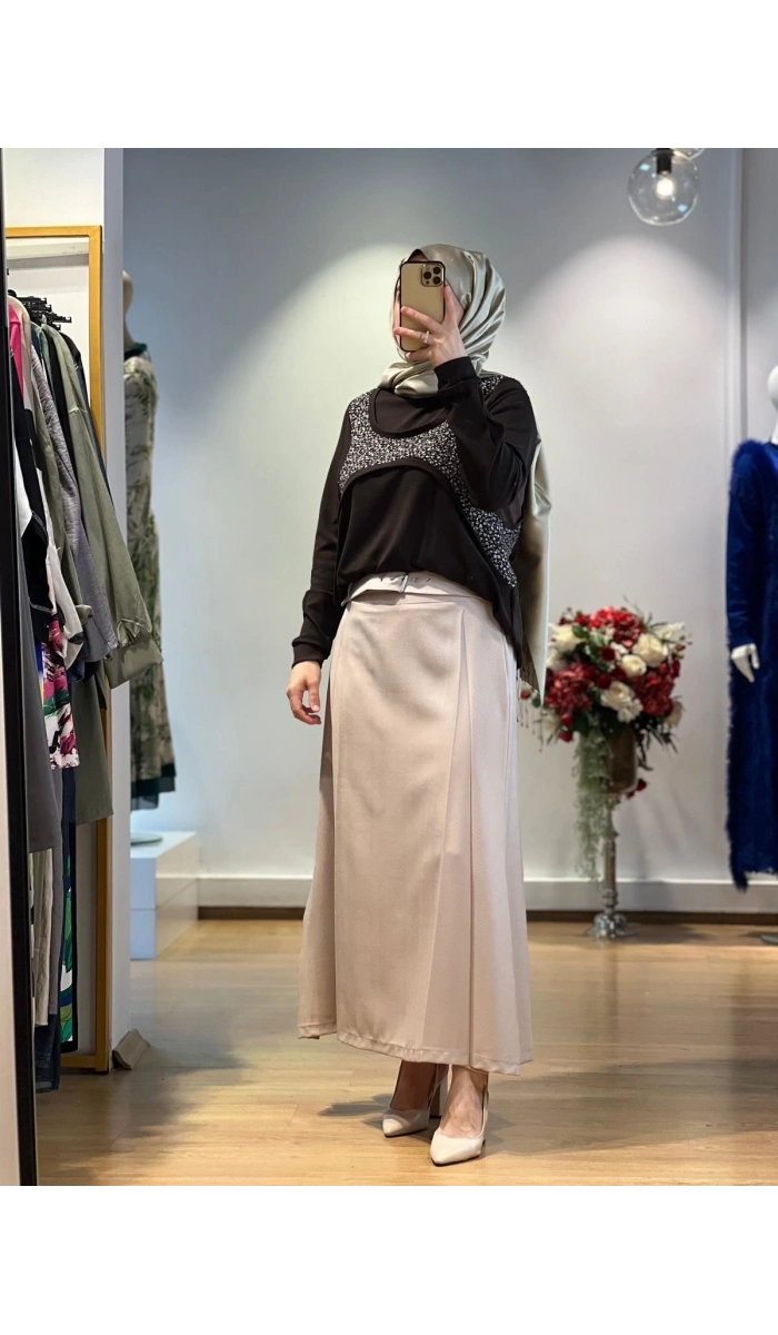 MissWhence Fermuar Detaylı Etek 25K-36904