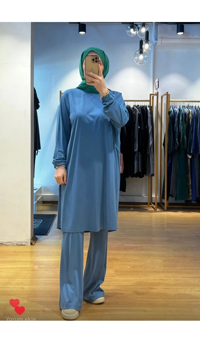 MissWhence İspanyol Paça Bambu Penye Pantolon 35114