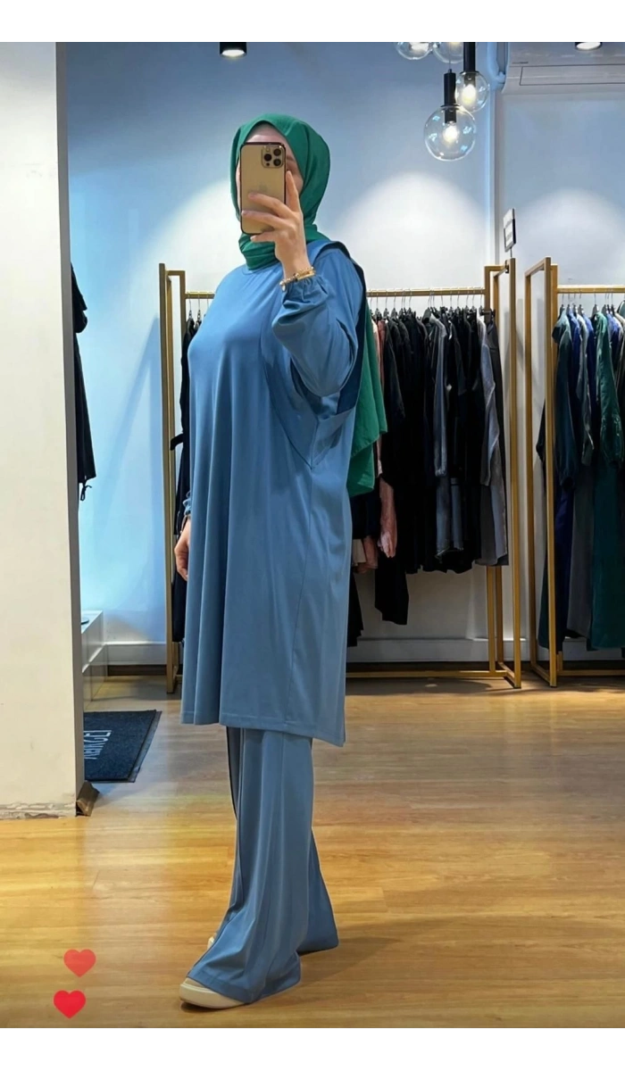 MissWhence İspanyol Paça Bambu Penye Pantolon 35114