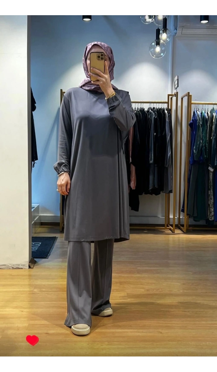 MissWhence İspanyol Paça Bambu Penye Pantolon 35114