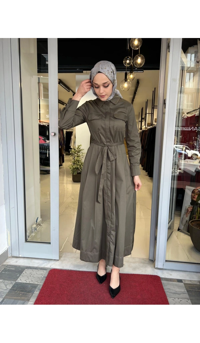 Narde Premium Poplin Elbise TD-4784