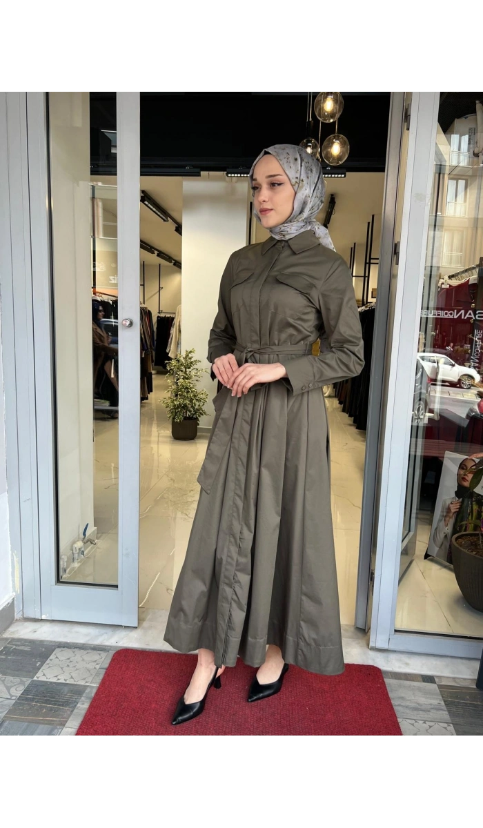 Narde Premium Poplin Elbise TD-4784
