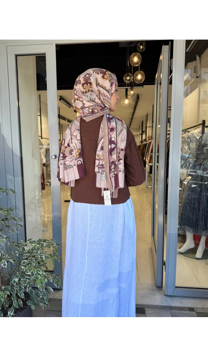 Naturel %100 Keten Kısa Gömlek TD-3554