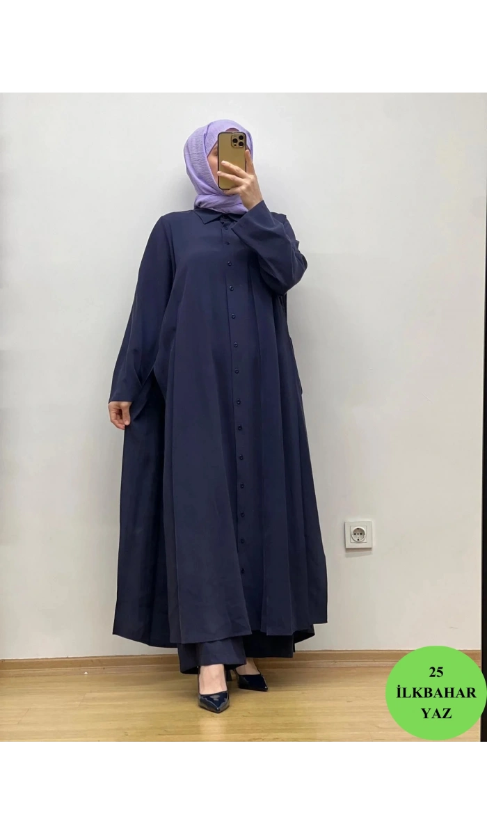 QooQ Azure Gömlek 25SS-218