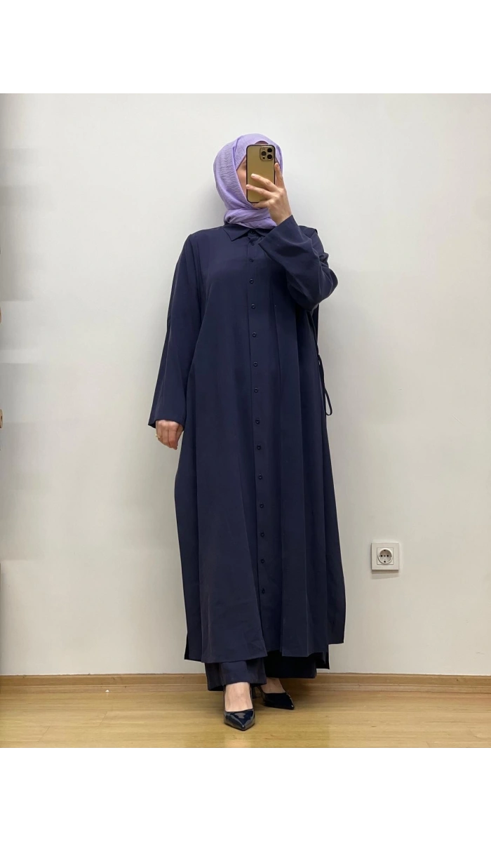QooQ Azure Gömlek 25SS-218