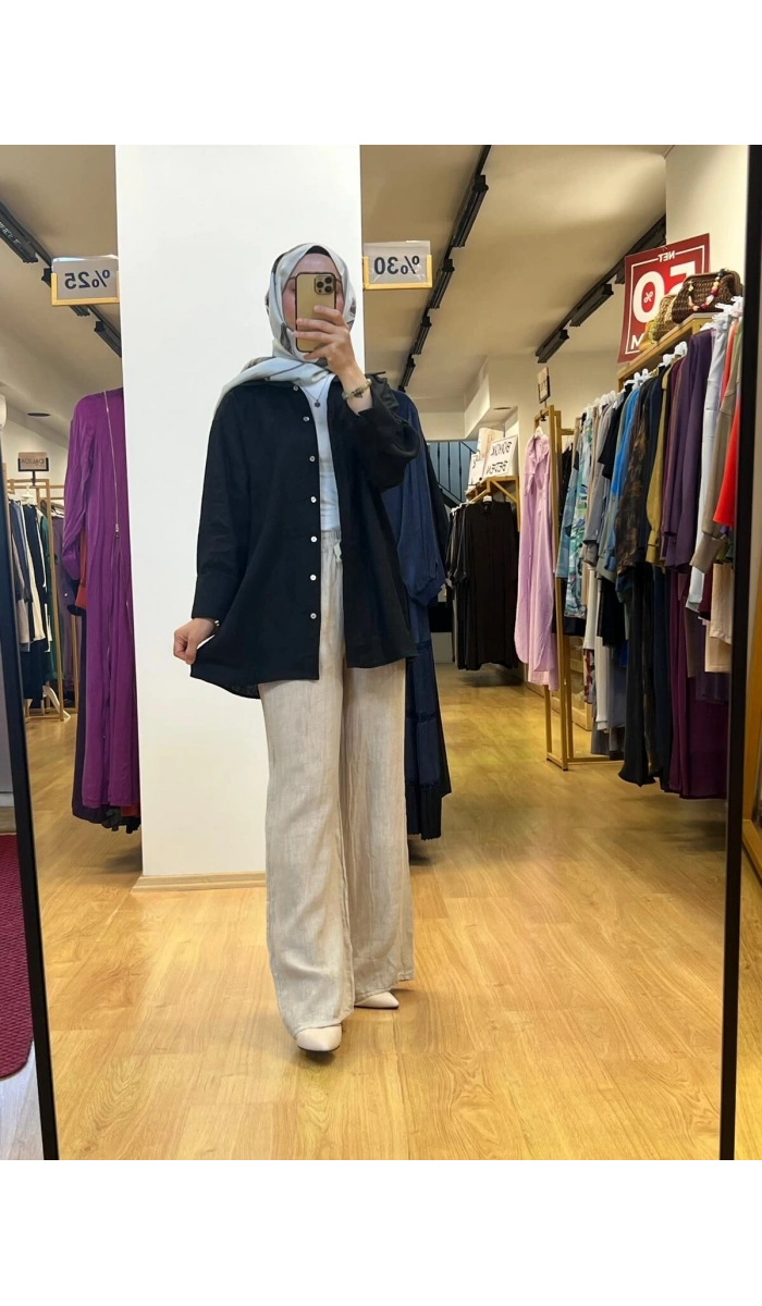 QooQ Lin Gömlek 26SS212