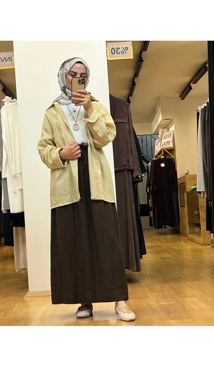 QooQ Lin Gömlek 26SS212