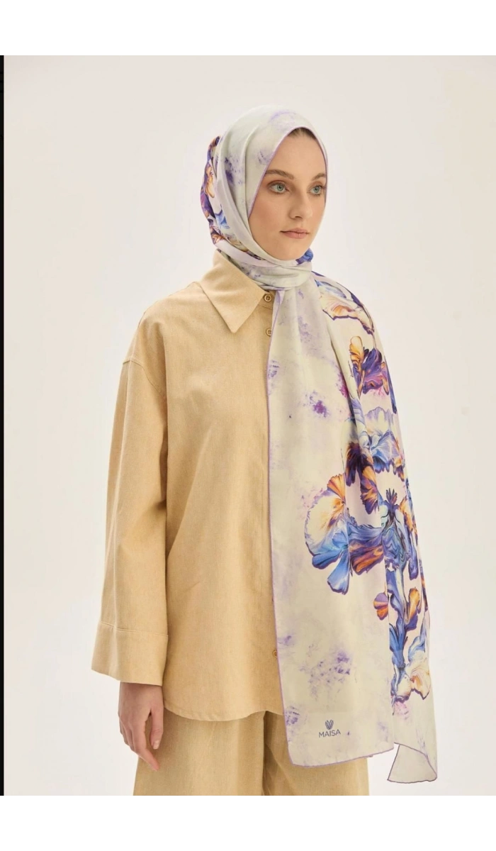 Reyya Pamuk İpek Şal 70x190cm