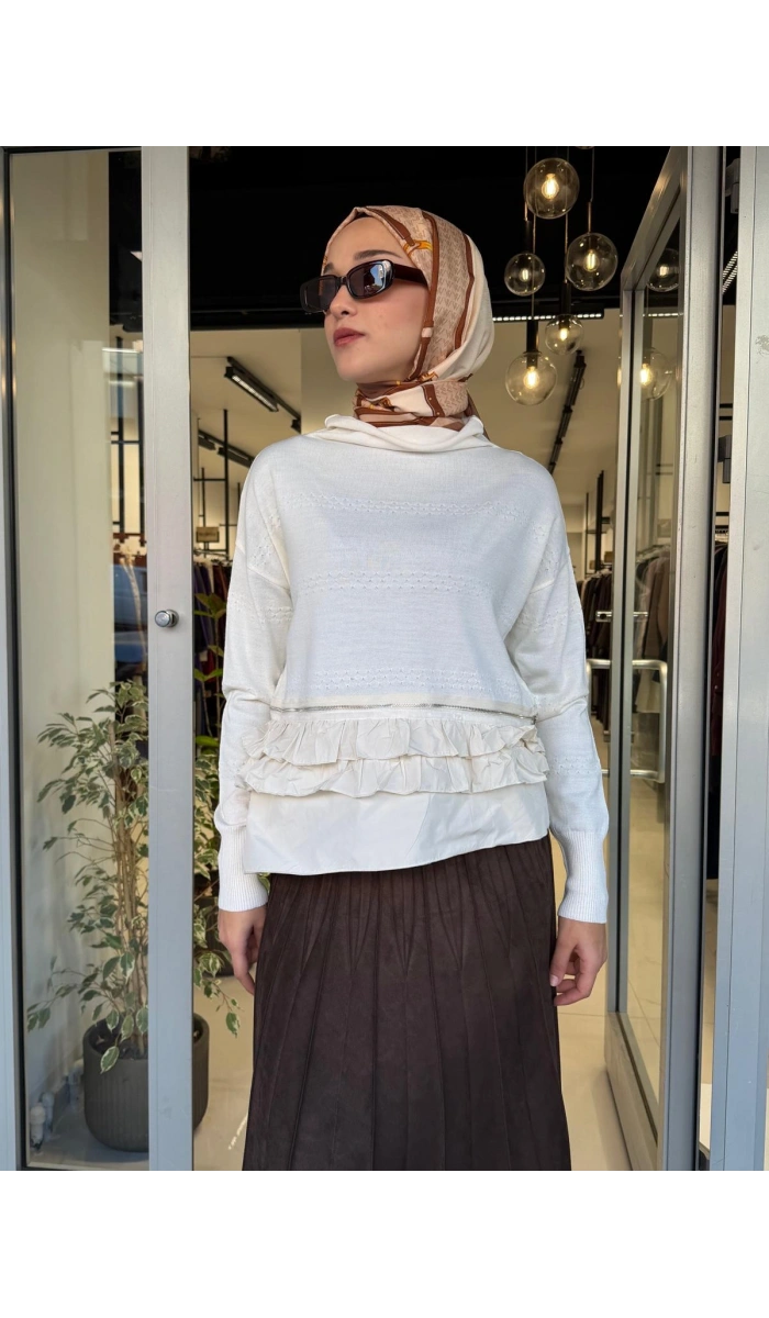 Triko Tunik Ekru 40008