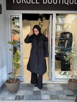 40536 Siyah Şişme Pardesü