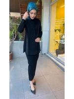 A Kesim Düz Renk Triko Etek T26Y-2006