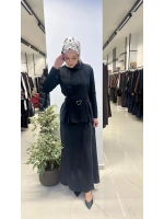 Kemerli Pile Detaylı Cupro Tunik T26Y-6003