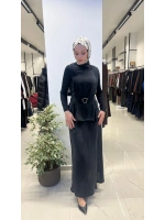 Kemerli Pile Detaylı Cupro Tunik T26Y-6003