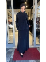 Ön Kısmı Hareketli Cupro Detaylı Tunik T26Y-6035