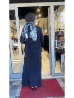 Ön Kısmı Hareketli Cupro Detaylı Tunik T26Y-6035