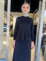 Evaze Kesim Bileği Lastikli Tunik T26Y-6028