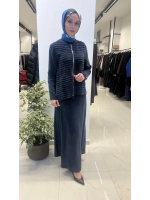 Fermuarlı Şık Cupro Ceket T26Y-8212