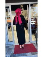 Yaka ve Bilek Detaylı Triko Elbise T26Y-4003