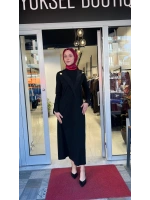 Yaka ve Bilek Detaylı Triko Elbise T26Y-4003