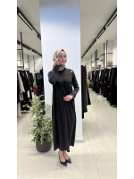 Yaka ve Bilek Detaylı Triko Elbise T26Y-4003