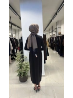 Yaka ve Bilek Detaylı Triko Elbise T26Y-4003