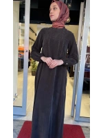 Nakış Detaylı Cupro Elbise T26Y-4015