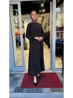 Nakış Detaylı Cupro Elbise T26Y-4015