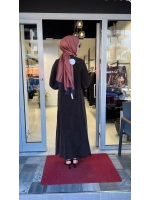 Nakış Detaylı Cupro Elbise T26Y-4015