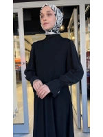 Kolları Cupro Triko Elbise T26Y-4016