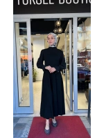 Kolları Cupro Triko Elbise T26Y-4016