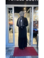 Önü Dantelli Cupro Elbise T26Y-4027