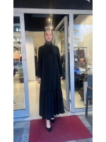 Önü Dantelli Cupro Elbise T26Y-4027