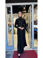 Kruvaze Yaka Cupro Detaylı Triko Hırka T26Y-9004