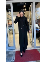 Kruvaze Yaka Cupro Detaylı Triko Hırka T26Y-9004